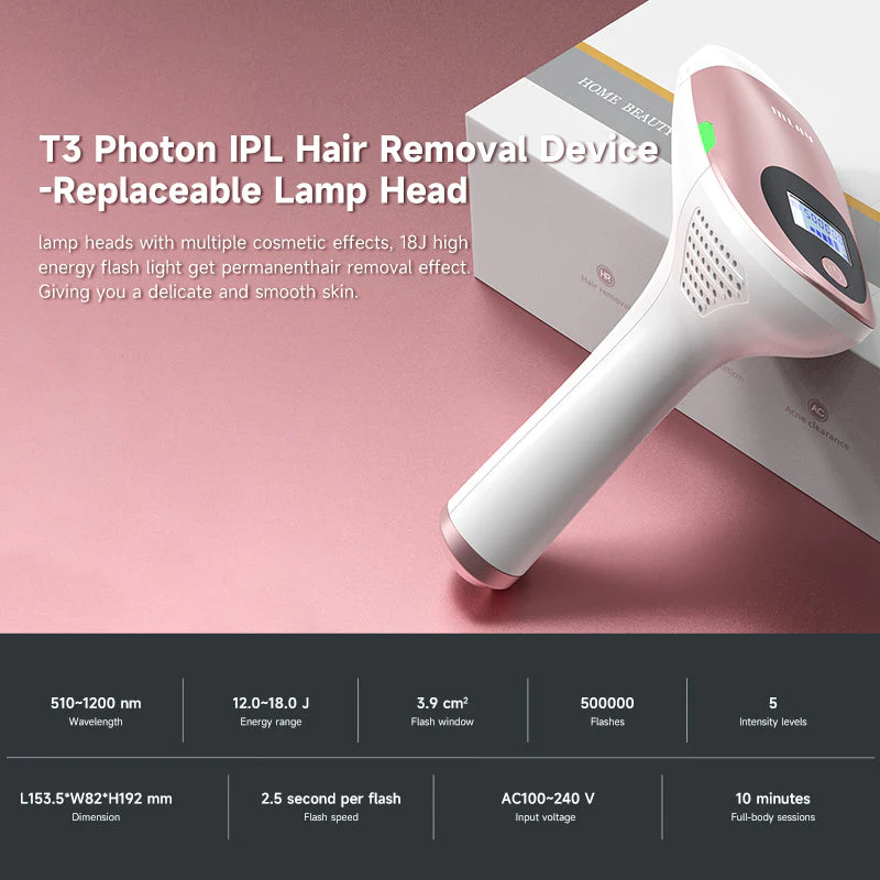 Mlay T3 IPL Hair removal - Rose Gold - Image 7